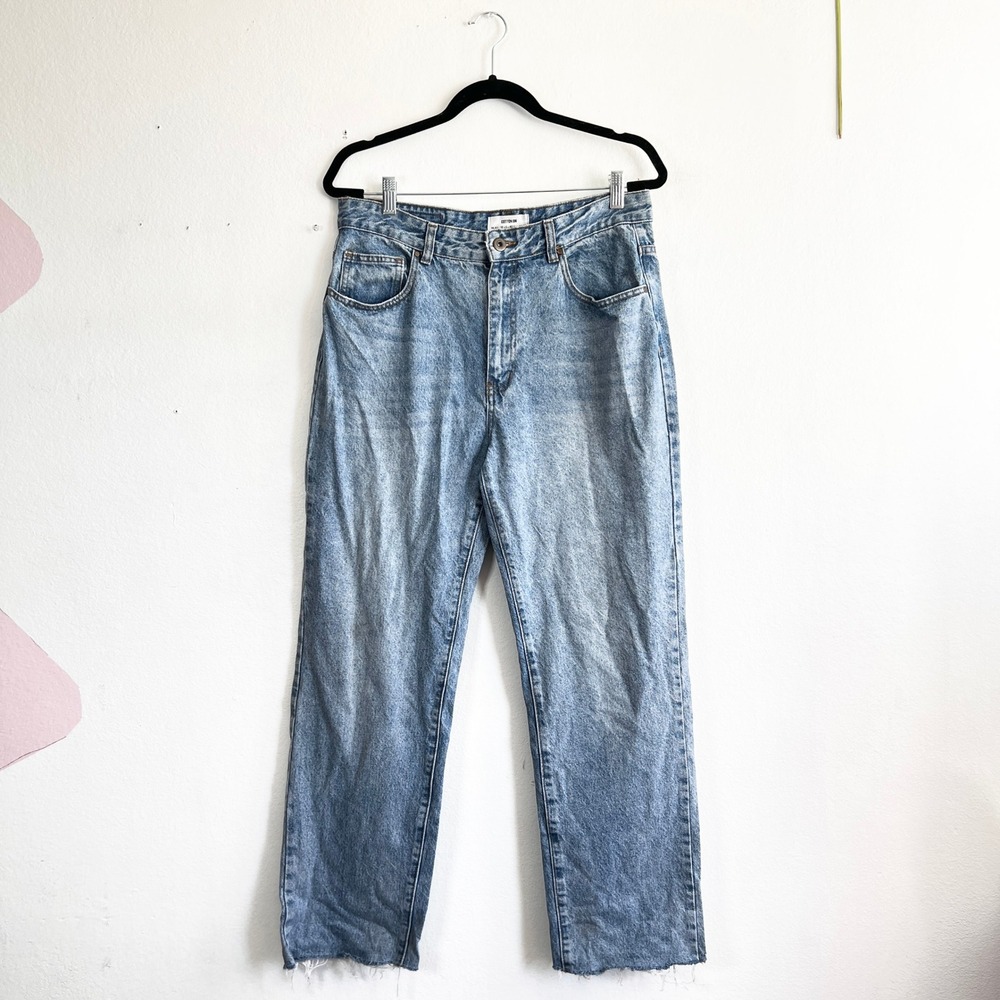Cotton:On Women's Straight Leg Jeans‎ Blue Denim Wash Size 10 Long